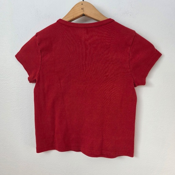 Pacsun John Galt Swiss Deer Cropped T-Shirt - Picture 3 of 4